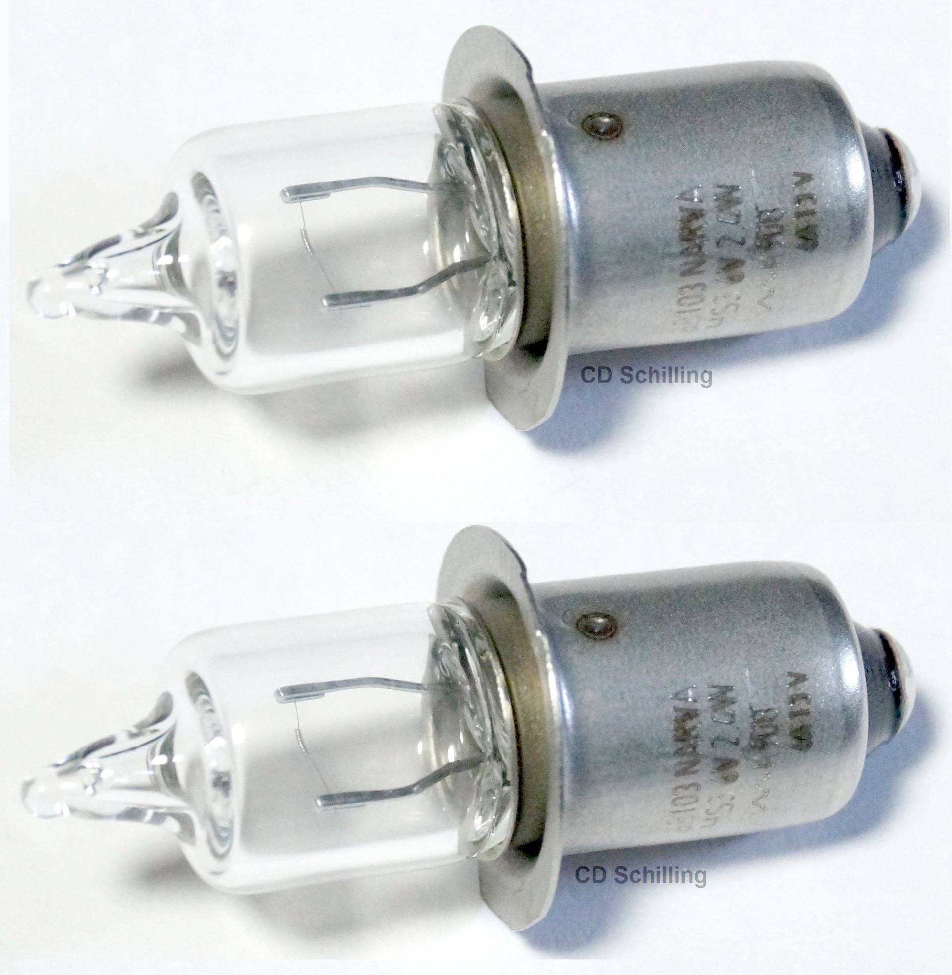 Narva 2er-Pack Halogen-HS3-Miniatur-Glühbirnen, 6 V/2,4 W/0,4 A/PX 13,5 s von Narva