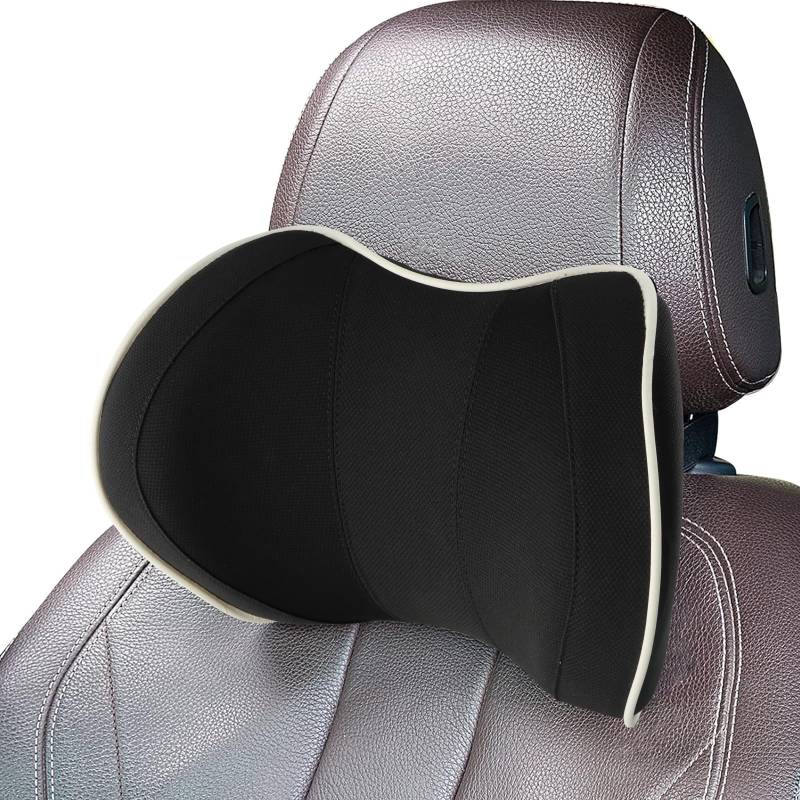 Auto Nackenkissen Kopfstütze, Nackenstütze Auto aus Memory Foam, Autositz Kopfstütze Kissen, Auto Nackenkissen, Nackenstütze Kissen, Reisekissen Zur Nackenstütze, Komfortabel, Atmungsaktiv von Naseom