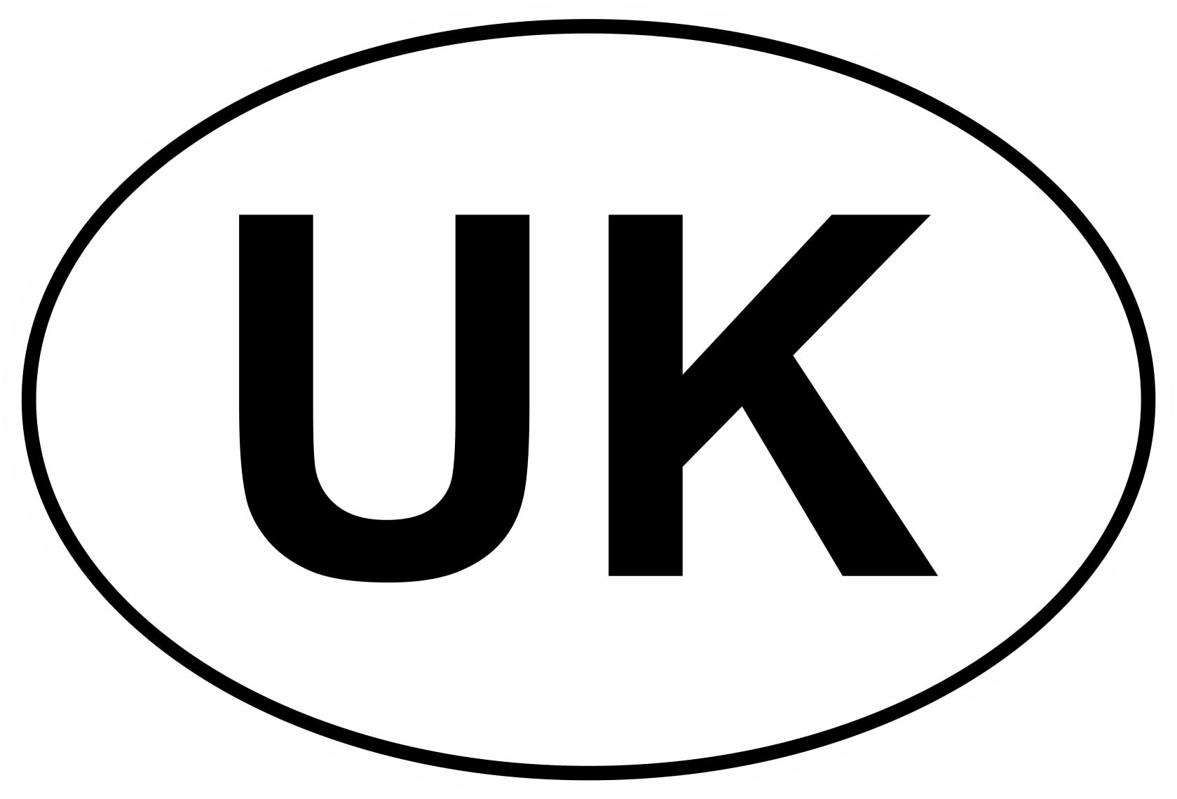 Nation 2x Vereinigtes Königreich Großbritannien Auslandskennzeichen KFZ Symbol Aufkleber Karte Sticker - AK-81 von Nation