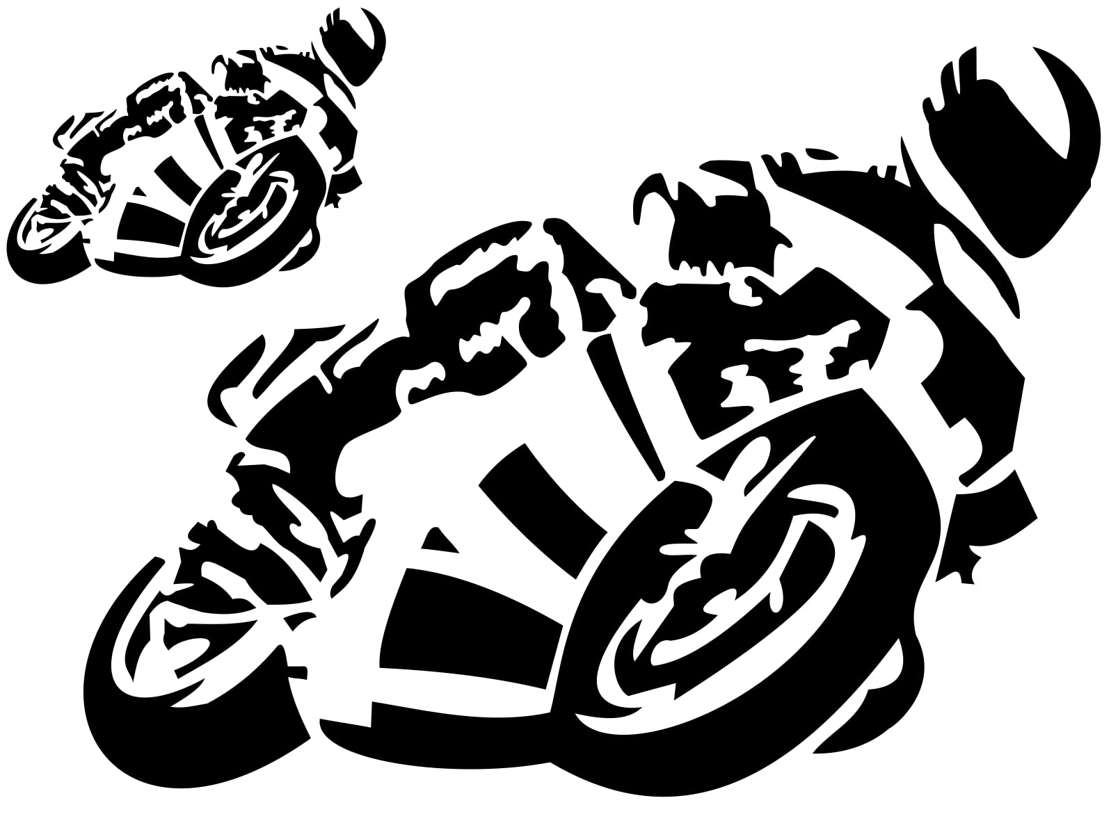 Nation Motorrad Aufkleber Karte Sticker - F-007 von Nation