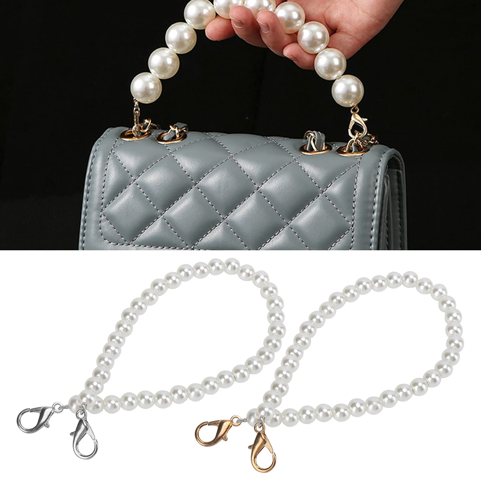 2 STÜCKE 30cm Handtasche Strap Extender Taschenkette Geldbörsenriemen Tasche DIY Kette für Taschenherstellung Damen-Clutches Handtasche Geldbörse Brieftasche von Natudeco