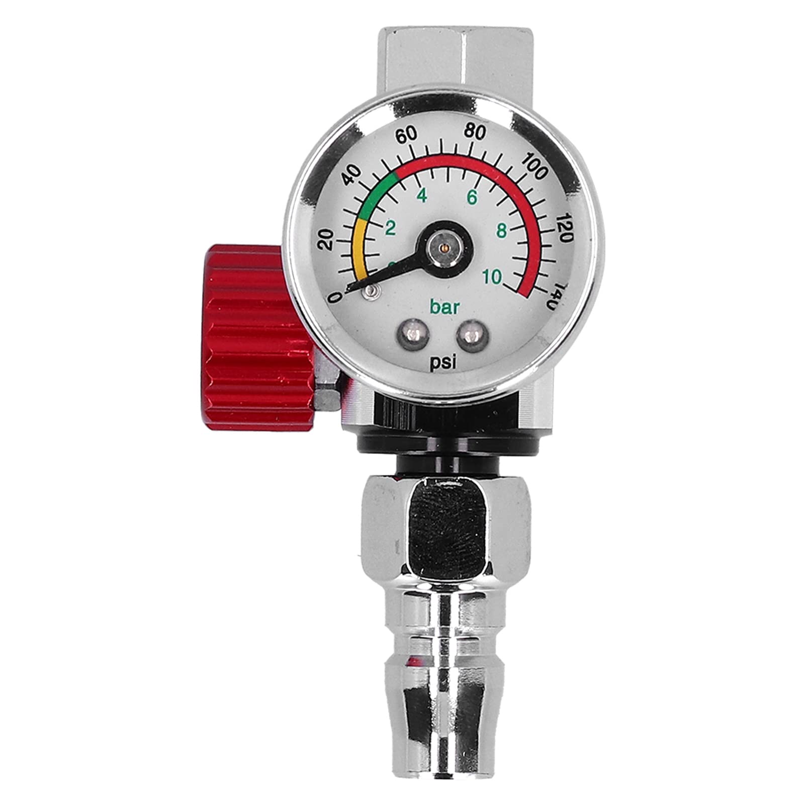 Natudeco G1/4 Zoll Farbspritzpistolen Luftregler Einstellbares Manometer Druckregulierendes Einstellventil Messgerät Pneumatisches Werkzeugzubehör von Natudeco