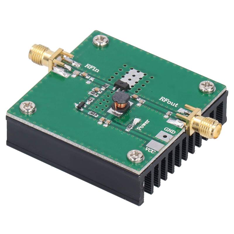 HF-Leistungsverstärkermodul 380-450 MHz 0,1 W Eingangsleistung 5,0 W Standard-SMA-Buchse HF-Anschluss 5-7,2 V DC Hochfrequenzverstärker-Zubehör von Natudeco