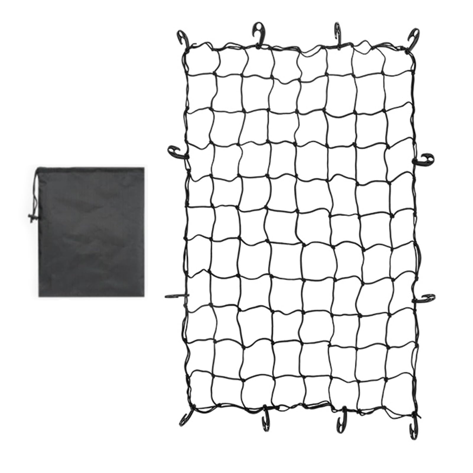 Elastisches Frachtnetz, zusammenklappbar, für den Strandwagen, strapazierfähige Spurstange, Campingzubehör von Navna