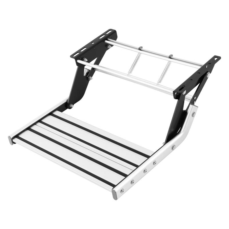 Naxidf Wohnmobil Trittschritt Aluminium Einstieg Schritt Reisemobil Camping Trittschritt Manueller Einstieg RV Schritt Wohnmobil Zubehör Schritt Manueller RV Schritt, 54x61x20cm von Naxidf