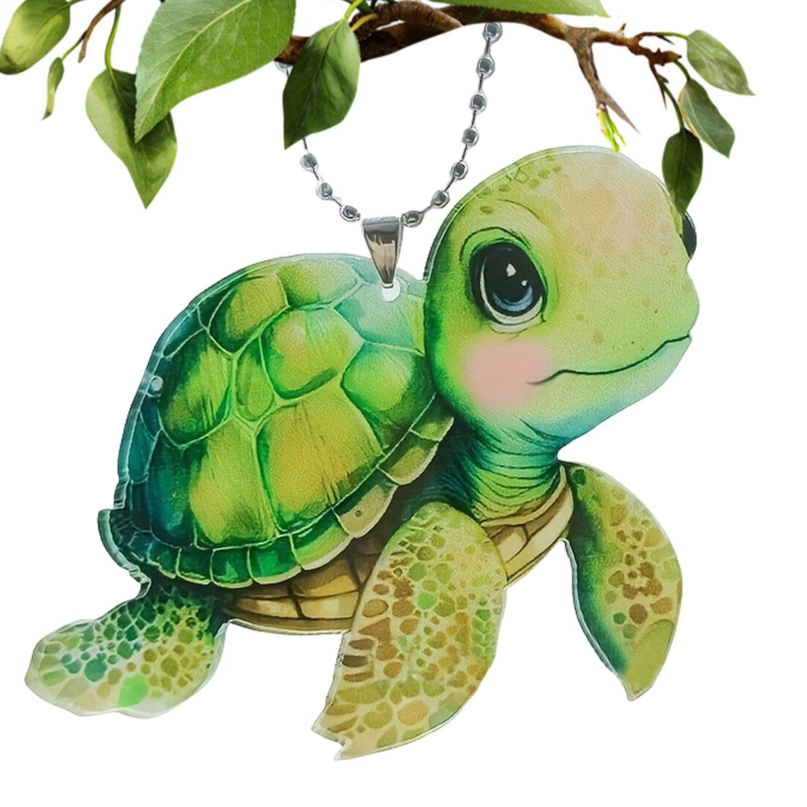 Nbbwwu Schildkröten -Rückansichtsverzierung, niedliche Rückfahrdekoration | Nettes Cartoon Figur Seaturtle Automotive Ornament,Acryl -Autozubehör, einstellbare Rückspiegeldekoration für LKW -Türen von Nbbwwu