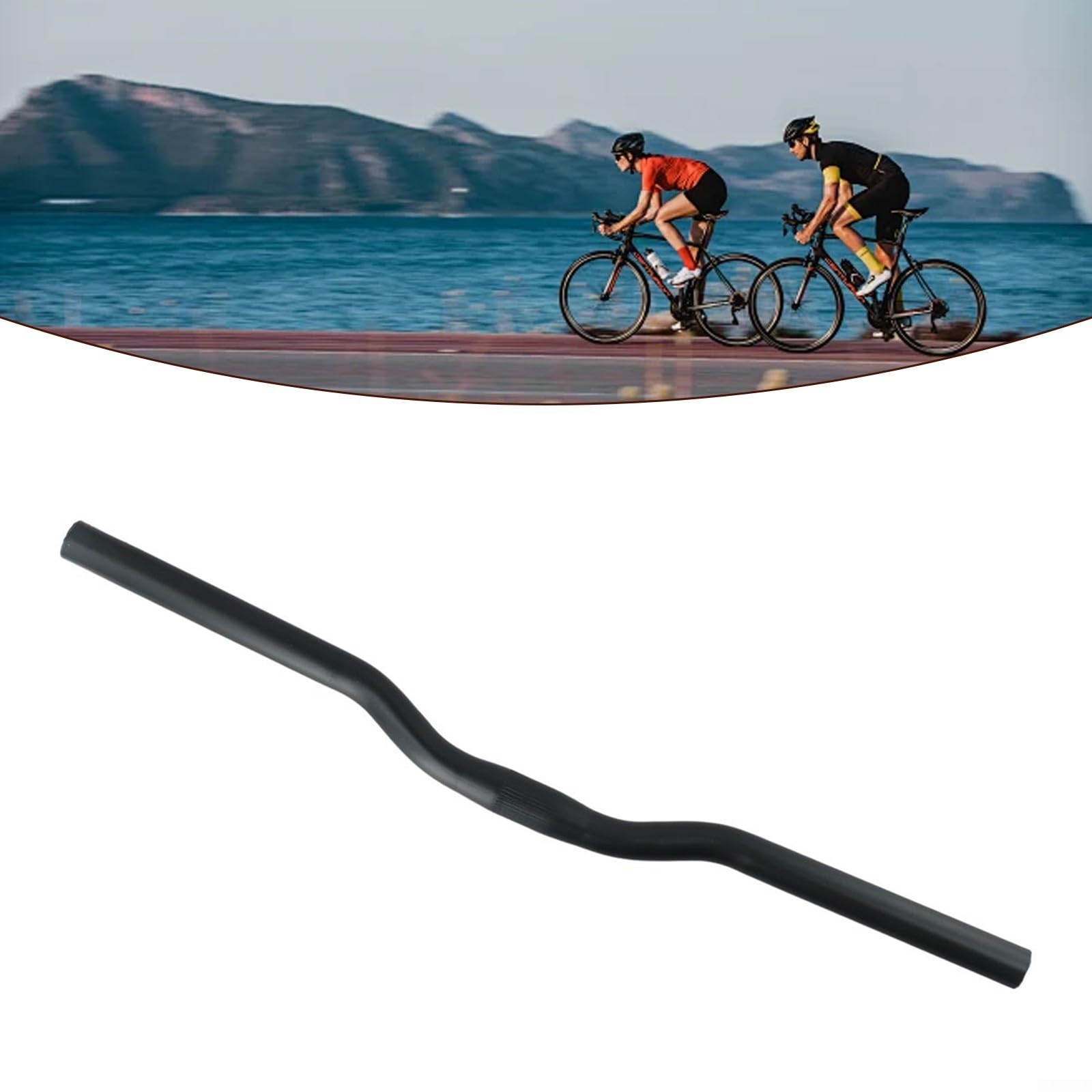 Innovatives Design Fahrradlenker, passend für Modelle mit einem Durchmesser von 25 und 4 mm in einem schlanken Stil (540 mm) von NbgrvB