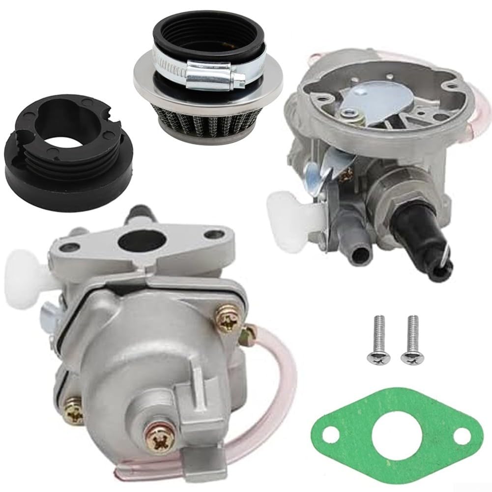 Luftfilter-Vergaser-Kit für 47 cc, 49 cc, für 2 Motoren, Vergaser mit Luftfilter-Kit für Geländefahrzeuge und Geländewagen, für Rasenmäher und Roller von NbgrvB