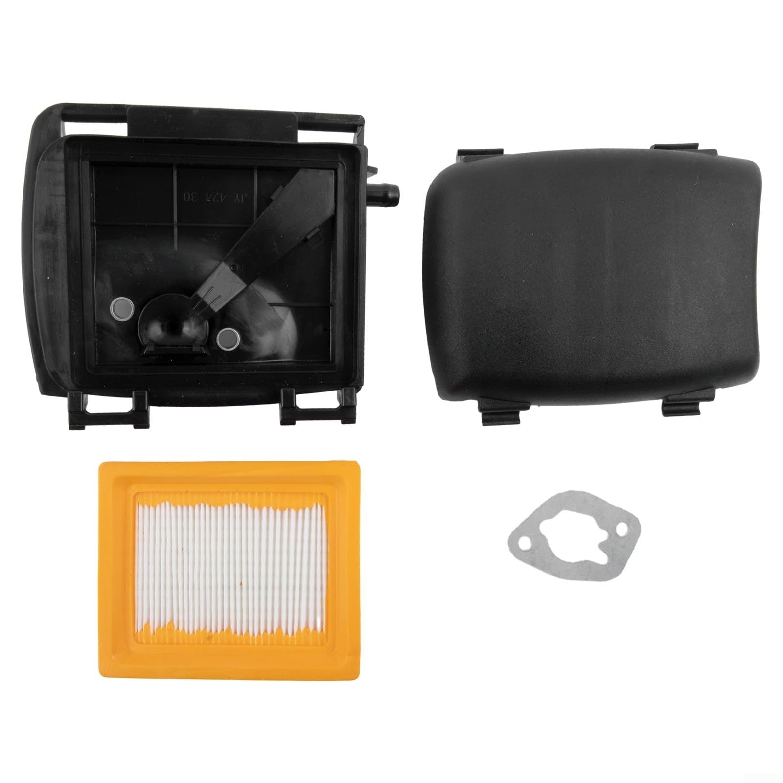 Rasenmäher-Luftfilter-Abdeckungs-Kit für XT650 XT675 Motor-Ersatzteil-Set, kompatibel mit 14-083-22 14-096-119-S Modellen, inklusive Filterbasisdichtung von NbgrvB