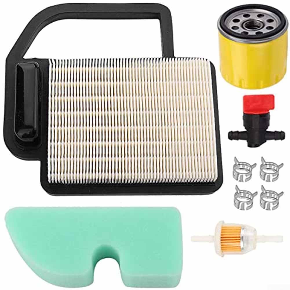 Rasenmäher Luftfilter Kit 20 083 02-S für SV470 SV480 SV530 SV540 SV590 Motoren - Komplettes Tune-Up Set mit Ölfilter, Kraftstofffilter, Absperrventil & Klemmen - Kompatibel mit mehreren Modellen von NbgrvB