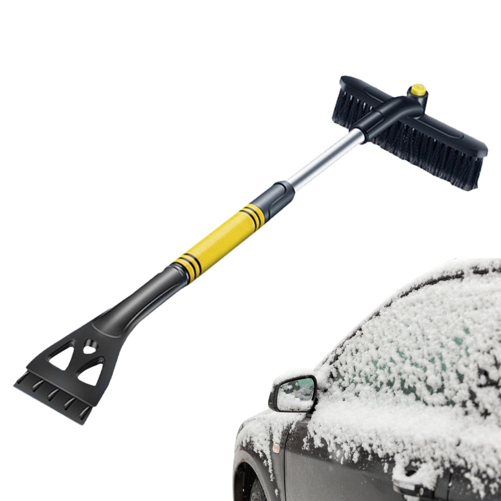 Schneebürste Auto mit Eiskratzer, Multifunktionaler Schneeschaufel, 3-in-1-Schaufel, Bürste und Schneeentfernungs-Kit - Multifunktionales Auto Schneepflug Kit Portat von Nbhuiakl