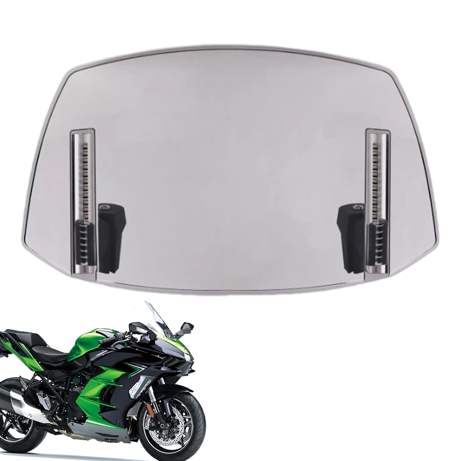 Windschutz für Motorrad, Windschutz für Motorrad, Windschutzscheibe, ausziehbarer Spoiler für Windschutzscheibe, verstellbar, mit Windabweiser für Motocross-Fahrräder von Nbhuiakl