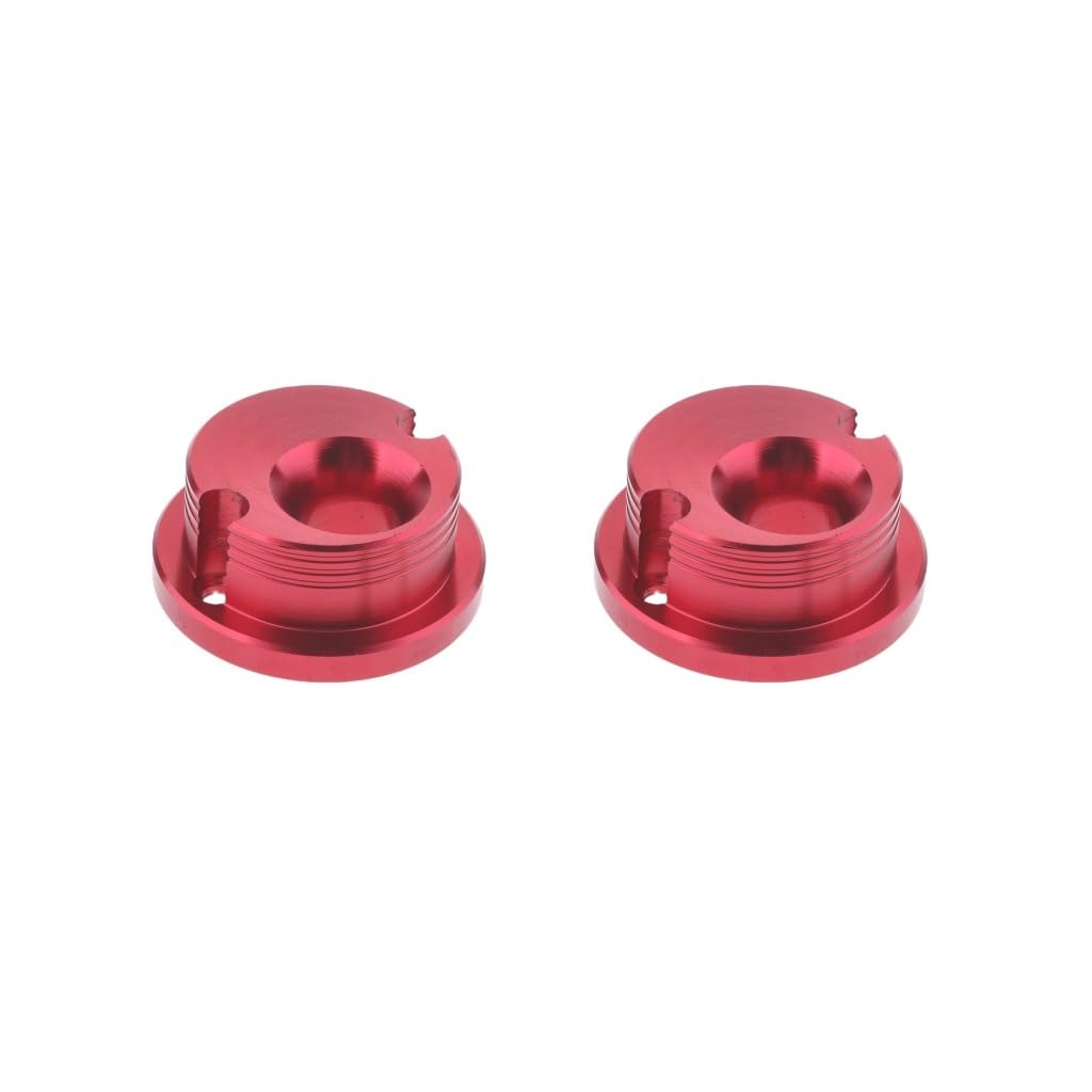 2 Satz CNC 44 mm Luftfilter Adapter für 2-Takt 47cc 49cc Pocket Bike rot von NeaxgeandX