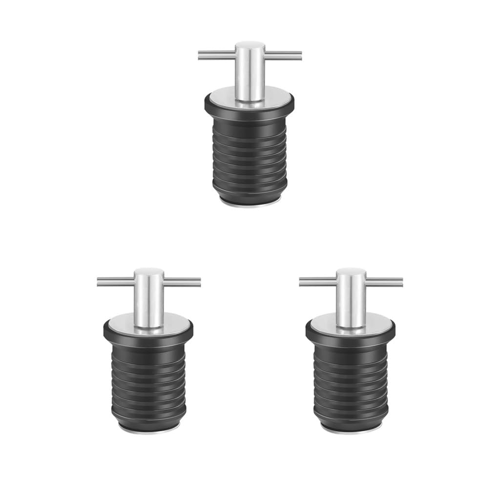 3 Satz von Marine Boot Plug Schraube für Bootfahren Kajak Wassersport, Edelstahl, 32 mm von NeaxgeandX