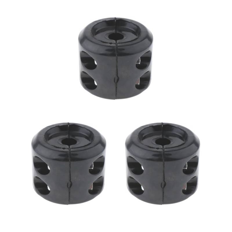 3 Set ATV UTV Win Rubber Line Cable Lift Stopper Rubber Cushion + Screws Black von NeaxgeandX