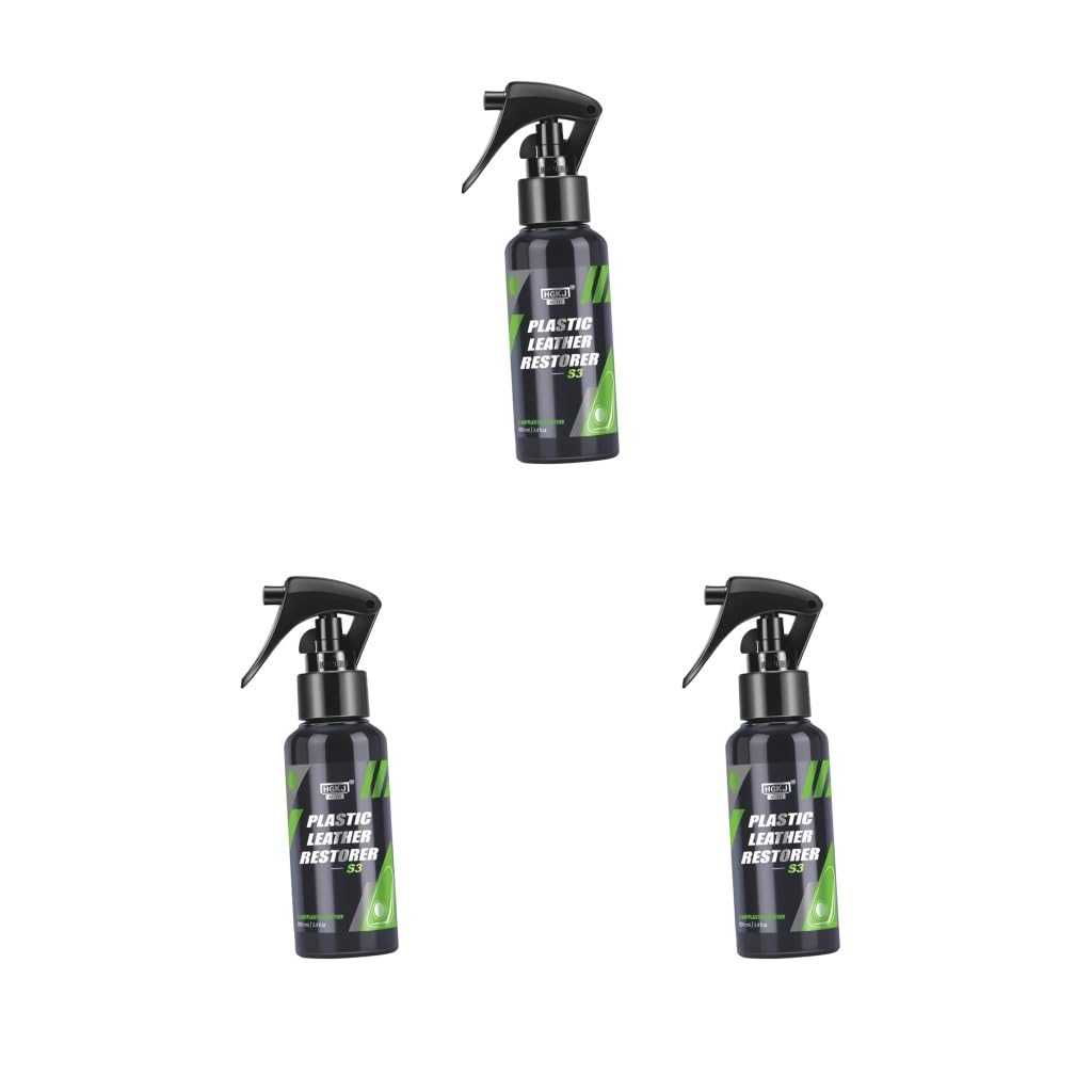 3er-Set Auto-Leder-Plastik-Renovator-Spray, Premium-Formel, flüssig, 100 ml von NeaxgeandX