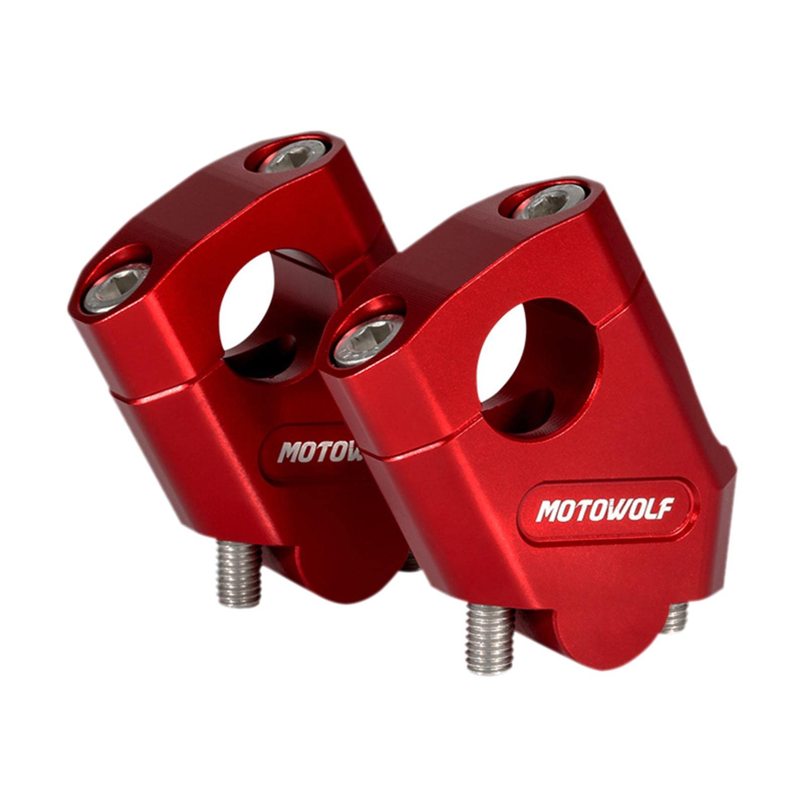 Universal Motorrad Aluminium Lenker Riser Bar Mount Halterung Rot 28mm von NeaxgeandX