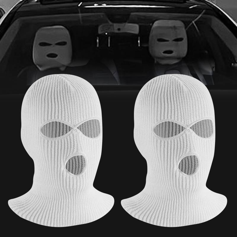 2 Stück Kopfbedeckung Für Autositze, Kopfstützenbezüge Auto Set, Universeller Auto-Kopfstützenbezug, Kreative Personalisierte Lustige Mütze, Auto Bezüge für Auto, Minivan, Wohnmobil, Halloween von Necdeol