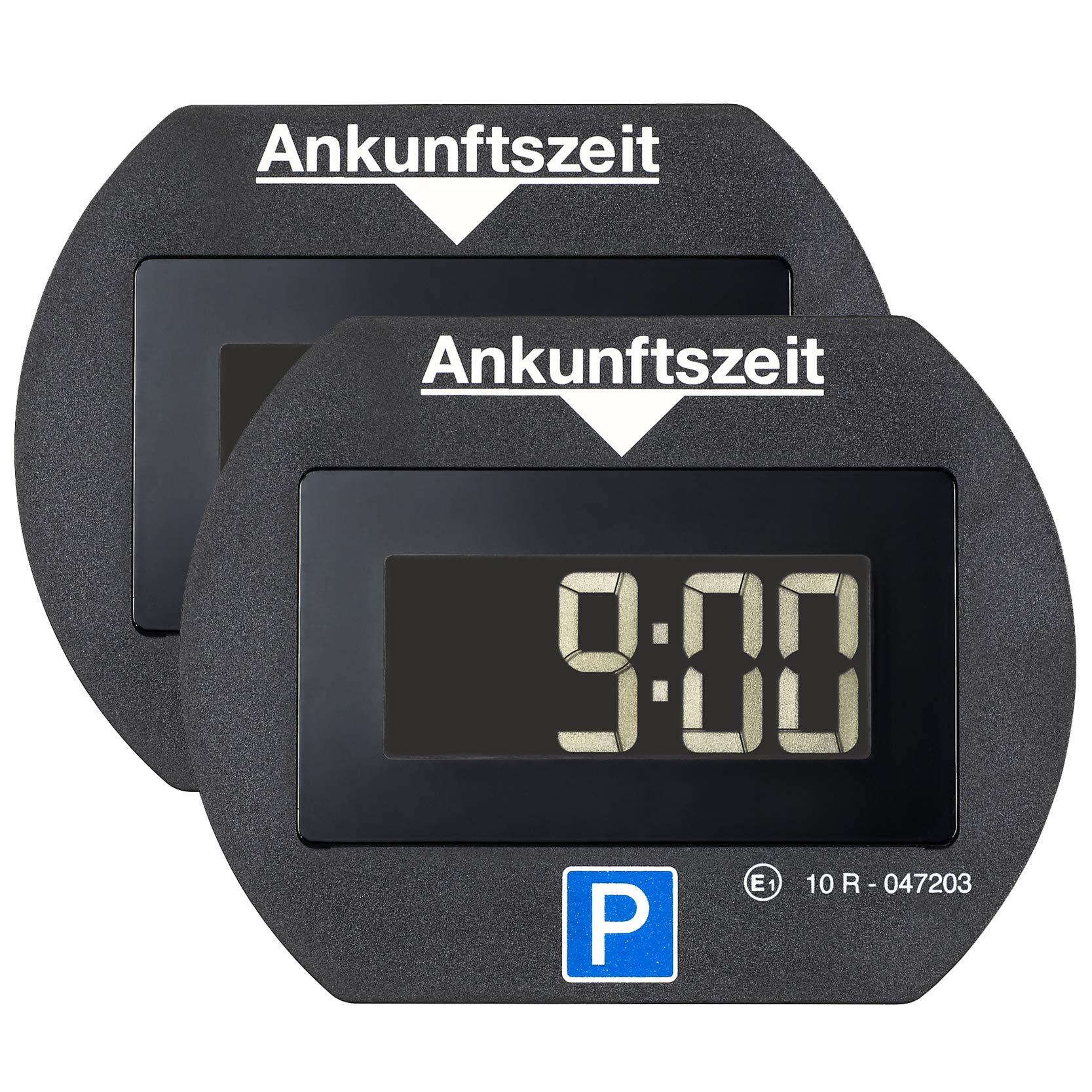 Needit 2X Park Lite elektronische Parkscheibe Digitale Parkuhr schwarz mit offizieller Zulassung vom KBA - 2 Stück Spar Set von Needit