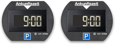 Needit elektronische Parkscheibe Park Lite I automatische Parkscheibe elektrisch mit Zulassung vom Kraftfahrt-Bundesamt I Digitale Parkuhr mit 2 Displays & vielen Funktionen, langlebig & zuverlässig von Needit