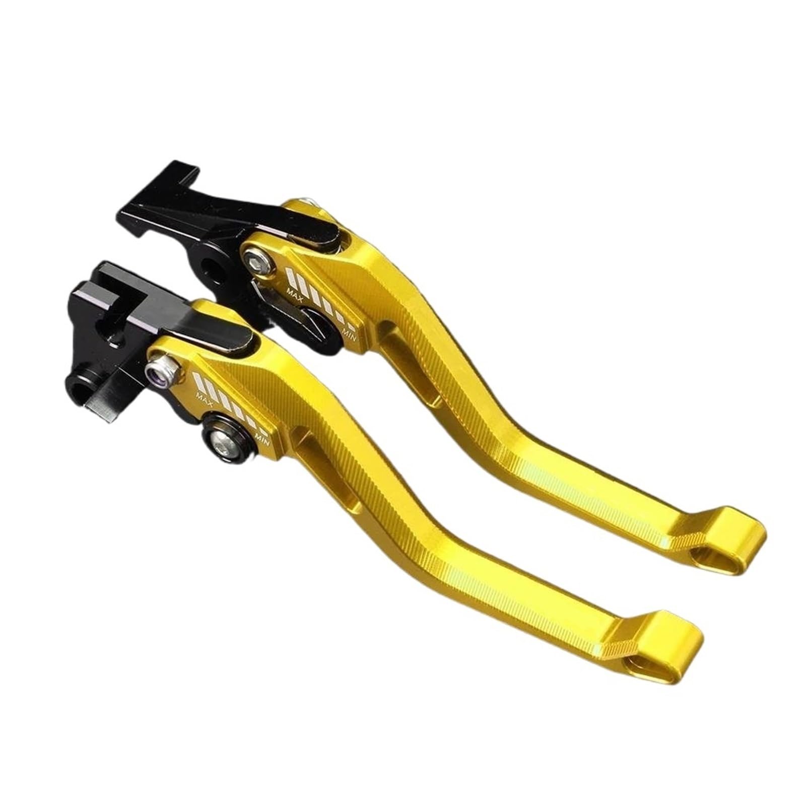 Bremshebel Sitzstange Kupplung Bremshebel Motorradzubehör CNC-Griffe Hebel Bremskupplungshebel für Kawasaki Z750 Z 750 2007 2008 2009 2010 2011 2012 (Gold) von Neini