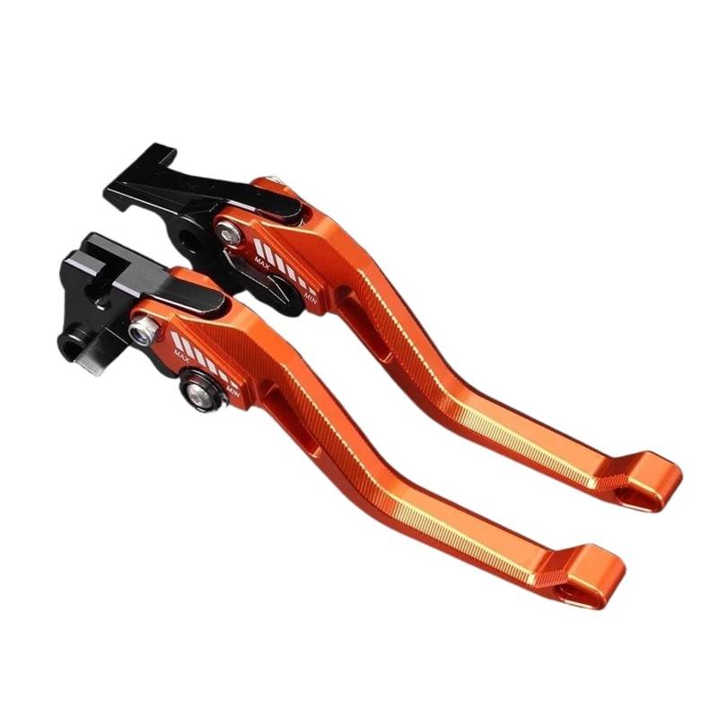 Bremshebel Sitzstange Kupplung Bremshebel Motorradzubehör CNC-Griffe Hebel Bremskupplungshebel für Kawasaki Z750 Z 750 2007 2008 2009 2010 2011 2012 (Orange) von Neini