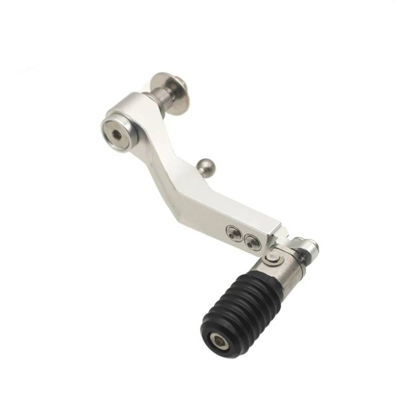 Gang-Stabilisator CNC Aluminium Verstellbarer Klappbarer Schalthebel Schaltpedalhebel Für F900 RF 900R F900R 2020–2024 Hochfester Schaltstabilisator(Silver) von Neini