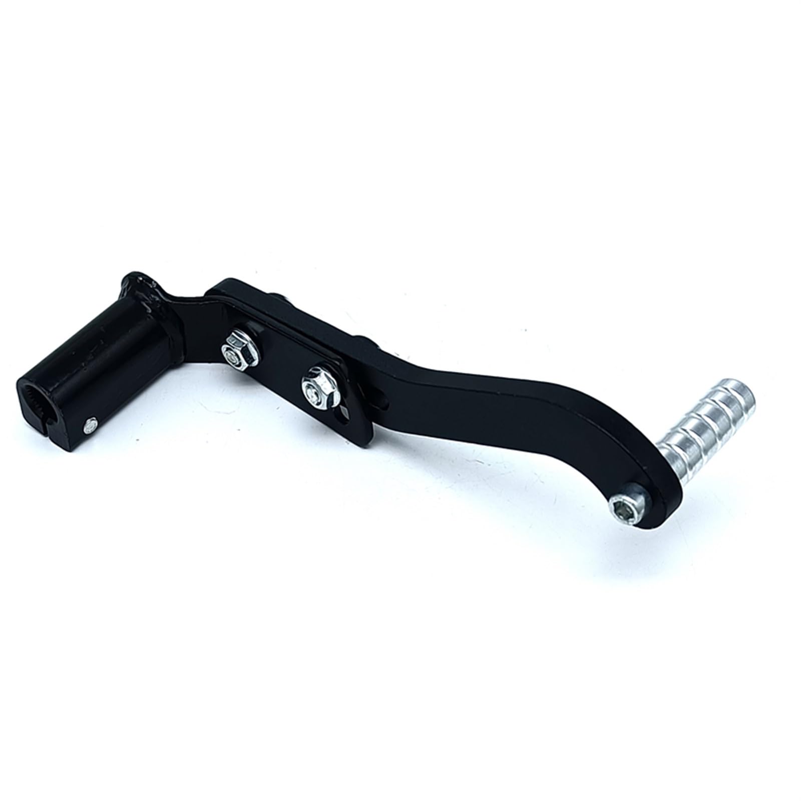 Gang-Stabilisator Für Motorrad Motocross Dirt Bike Roller Universal Einstellbare CNC Aluminium Legierung Fuß Kick Starter Schalthebel Hochfester Schaltstabilisator(Black) von Neini