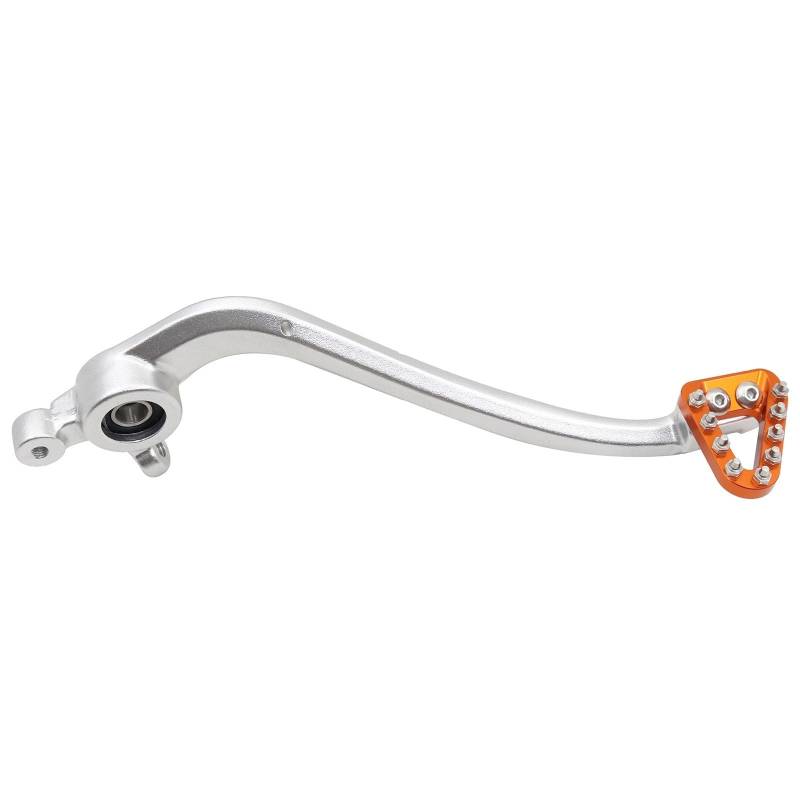 Gang-Stabilisator Für SX XC XCW SXF XCF EXCF XCFW 125 150 250 300 350 450 500 2016-2022 Motorrad Hinten Fuß Bremse Pedal Hebel Hochfester Schaltstabilisator(Silver Orange) von Neini