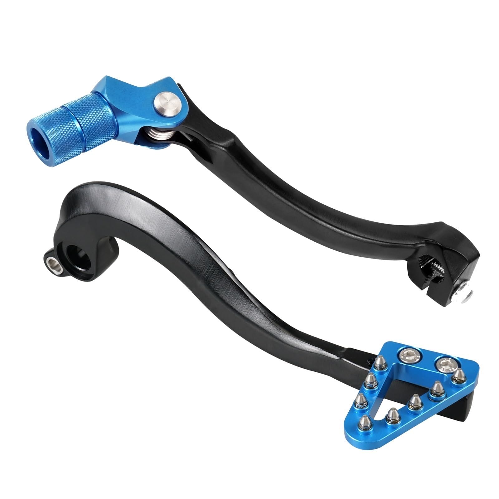 Gang-Stabilisator Für YZ 250F 250FX Für YZ250F 2014-2023 Für YZ250FX 2016-2023 Für WR250F 20-23 Geschmiedeter Verstellbarer Bremspedalhebel Schalthebel Hochfester Schaltstabilisator(Kit) von Neini