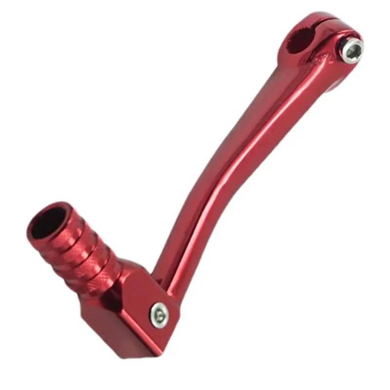 Gang-Stabilisator Klappbarer Edelstahl-Motorrad-Schalthebel Für Kayo Für NC 125 150 200 ATV Dirt Bike Pit Bikes Schalthebel Motocross Enduro Hochfester Schaltstabilisator(Red) von Neini