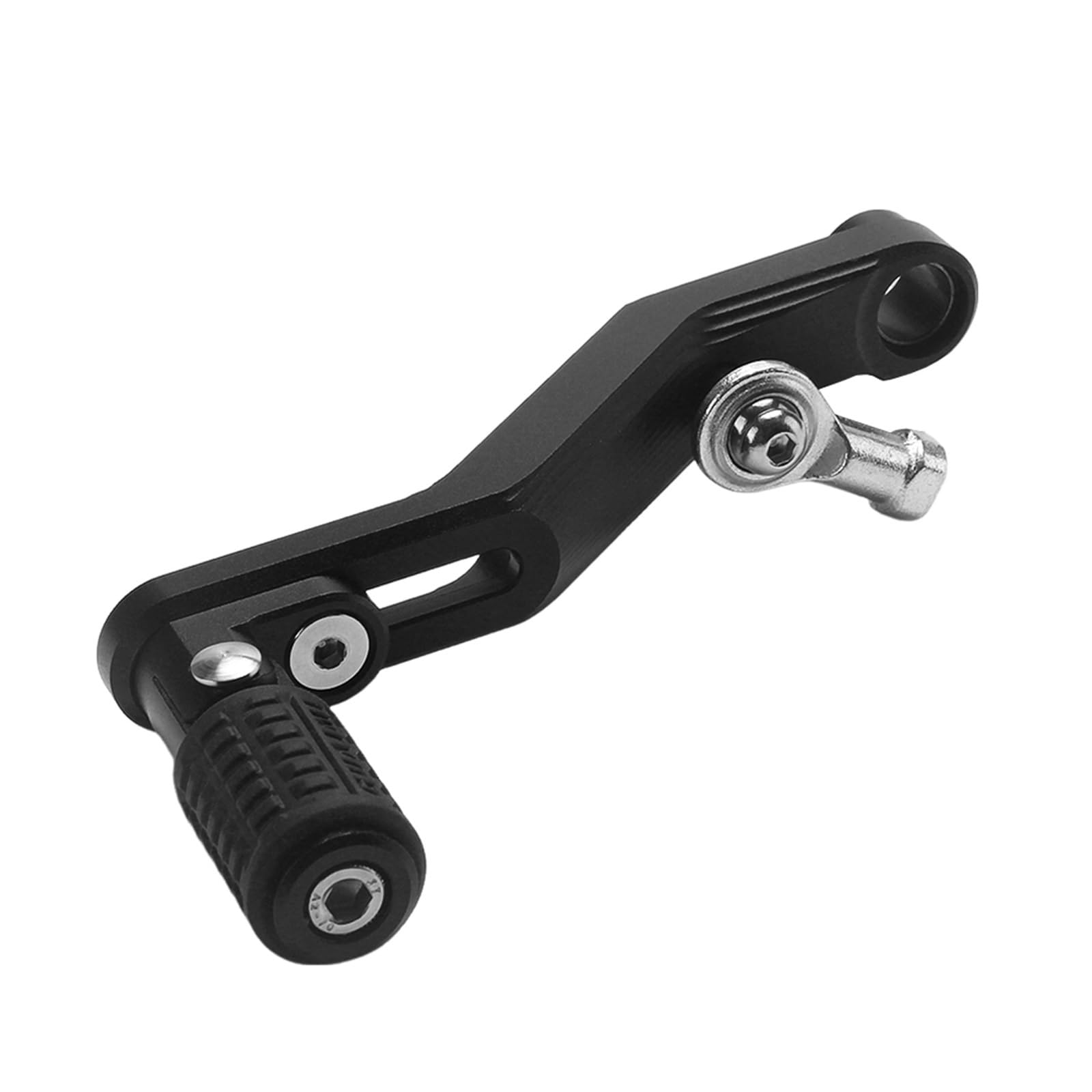 Gang-Stabilisator Motorrad Aluminium Für Tenere 700 Für Tenere700 Für XTZ 700 T700 T7 2019-2024 Verstellbarer Klappschalthebel Schaltpedalhebel Hochfester Schaltstabilisator(Black) von Neini