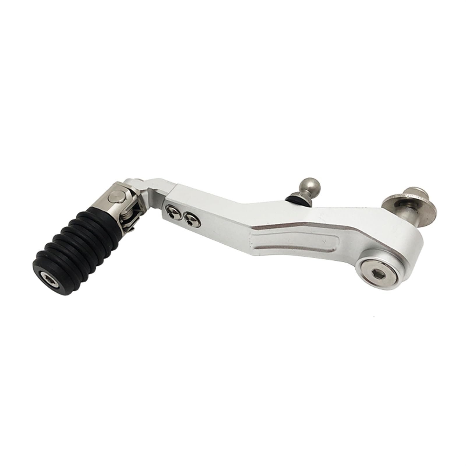 Gang-Stabilisator Motorrad CNC Aluminium Verstellbarer Klappschalthebel Schaltpedalhebel Zubehör Für F900 R Für F900R FÜR F 900R 2020 2021 Hochfester Schaltstabilisator(Silver) von Neini