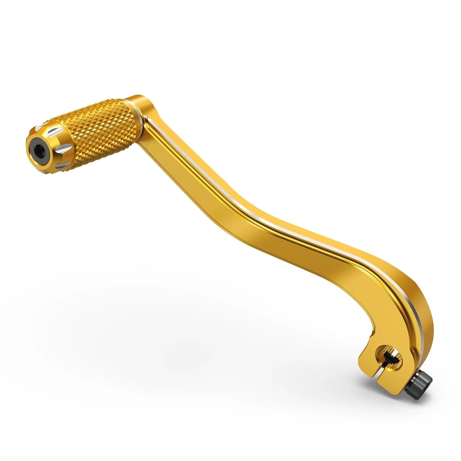 Gang-Stabilisator Motorrad Schalthebel Für Harley Für Dyna Street Bob Für Dyna Fat Bob FXDF 2008-2017 Für Low Rider FXDL 1993-1997 Hochfester Schaltstabilisator(Gold) von Neini