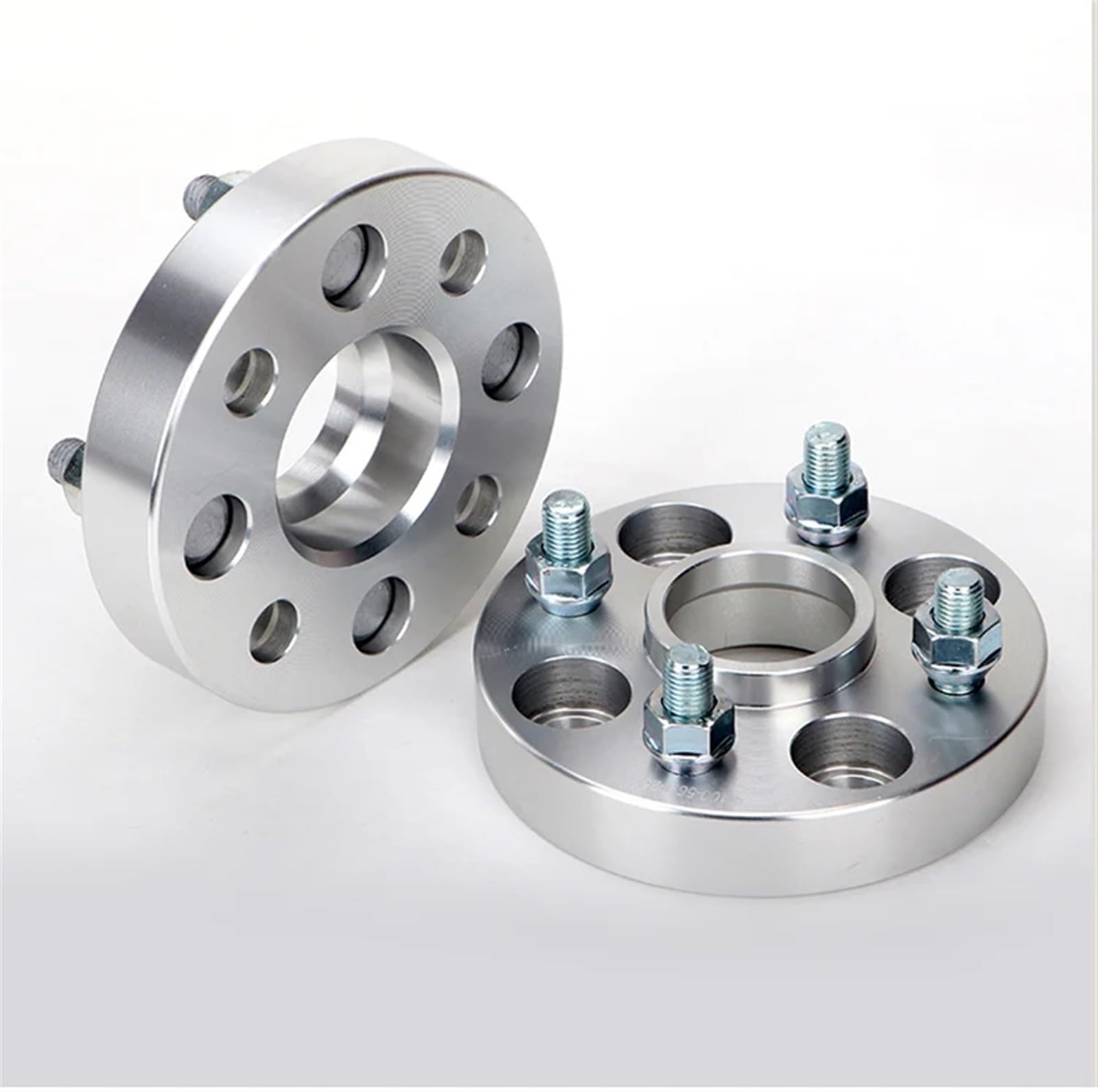 Lochkreisadapter Wheel Spacer 2 Pcs PCD 4X 114,3 15/20/25/30/35mm Hubcentric 60,1mm Mutter 12 * 1,25 Für Anzug 4lug Auto Rad Spacer Adapter Wheel Spacers Power(2PCS 20mm Silver) von Neini