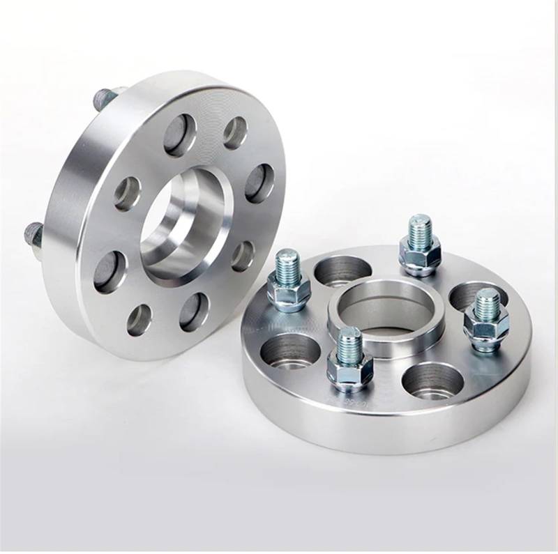 Lochkreisadapter Wheel Spacer 2 Stück PCD 4x 114,3 15/20/25/30/35mm Hubcentric 60,1mm Mutter 12 * 1,25 Für 4lug Auto Rad Spacer Adapter Wheel Spacers Power(2PCS 35mm Silver) von Neini