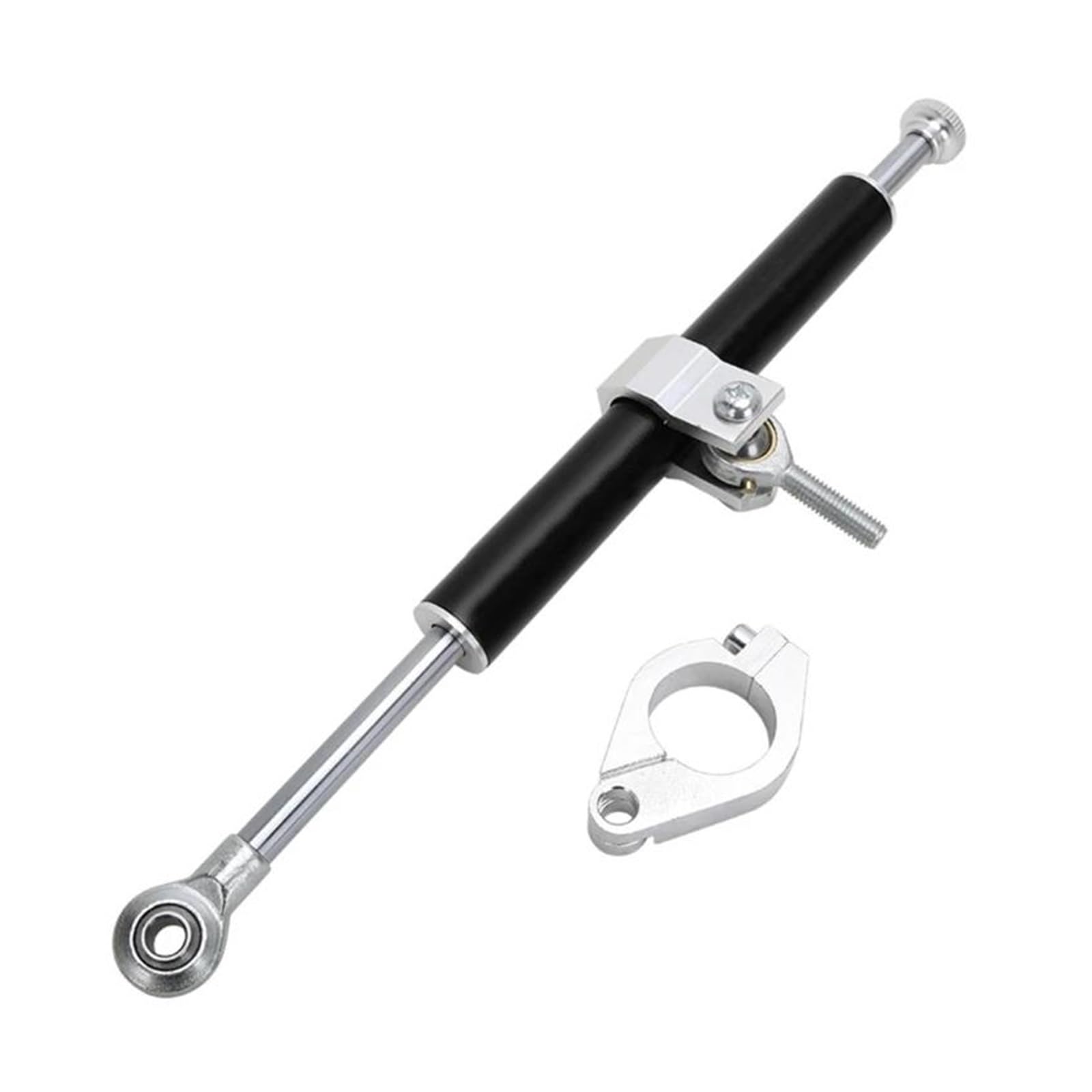 Motorräder Aluminium Dämpfer Dämpfer Montage Motorrad Einstellbare Lenkung Stabilisieren Für R1-R6 Für MT07 MT09 Dämpfer Lenkungsstabilisator(Black) von Neini