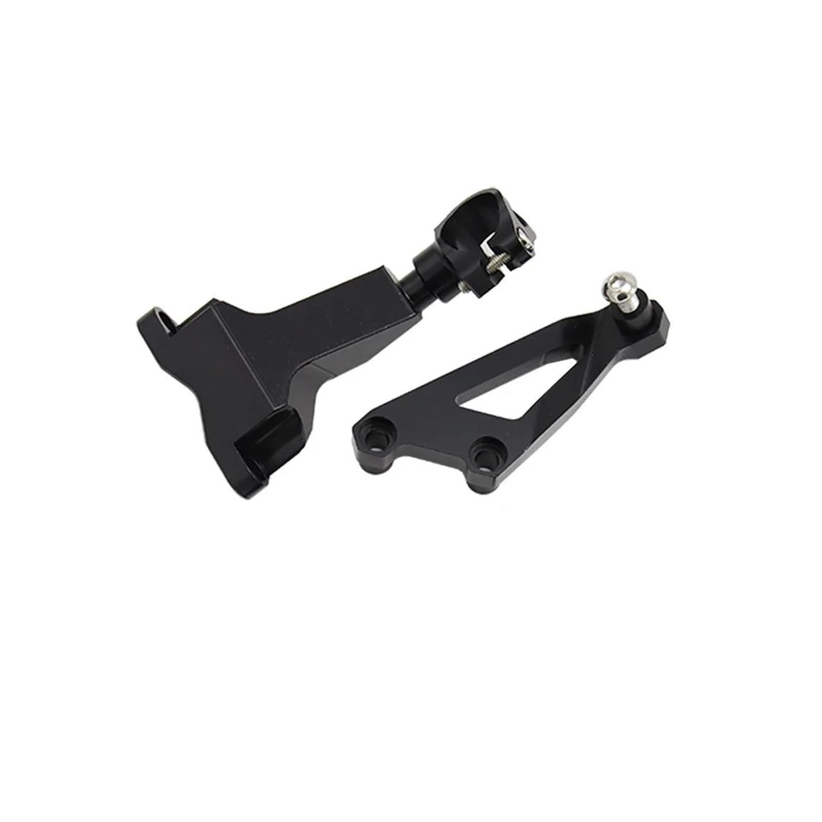 Motorräder Aluminium Dämpfer Dämpferhalterung Richtungsdämpferpuffer Anti-Dump-Balance-Bar Motorrad-Tuning-Teile Für Duke 125/200/390 2013-2020 Dämpfer Lenkungsstabilisator(Black Bracket) von Neini