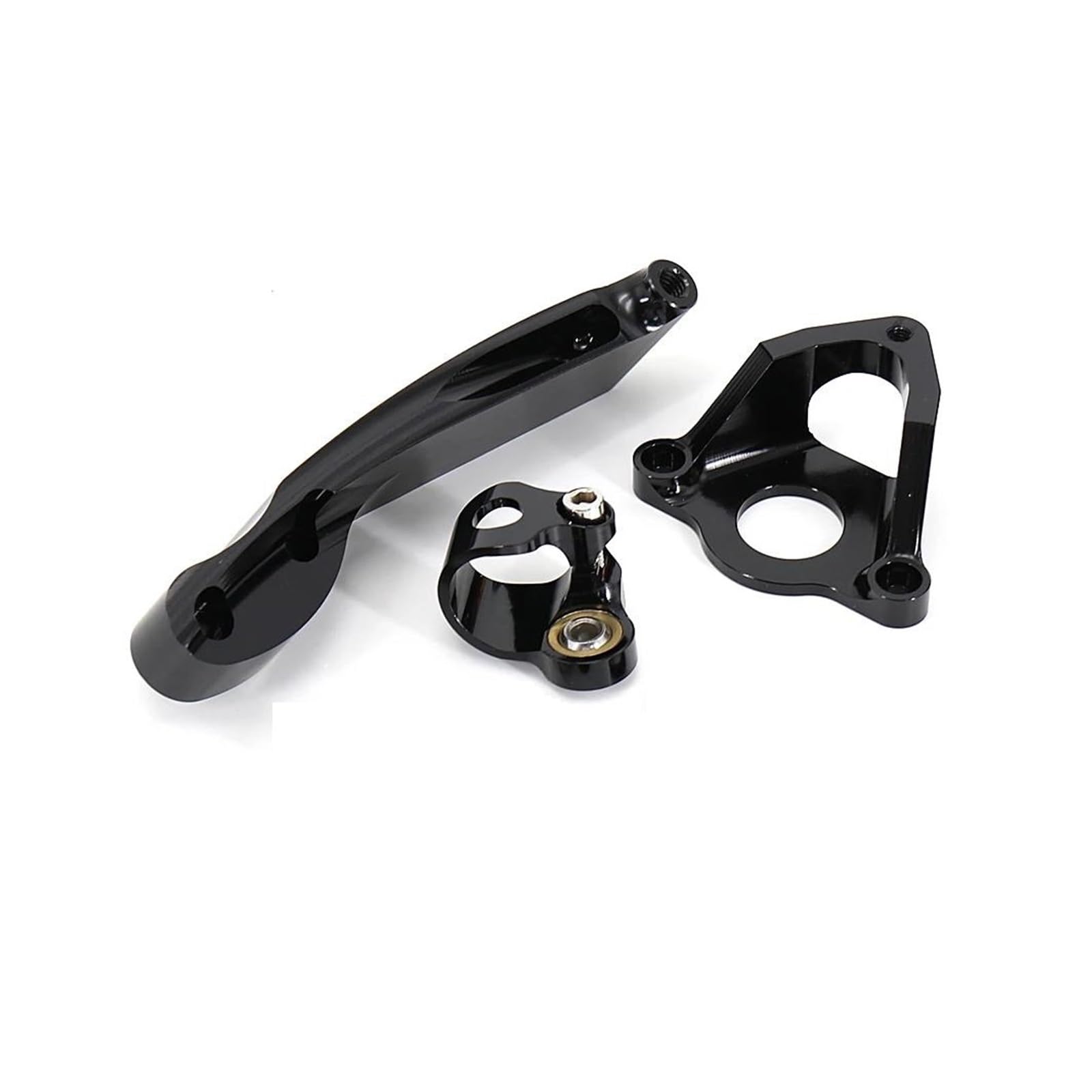 Motorräder Aluminium Dämpfer Lenkung Stabilisieren Dämpfer Halterung Montieren Motorrad Teile Für CBR600RR Für CBR 600 RR 2007-2016 Dämpfer Lenkungsstabilisator(Black) von Neini