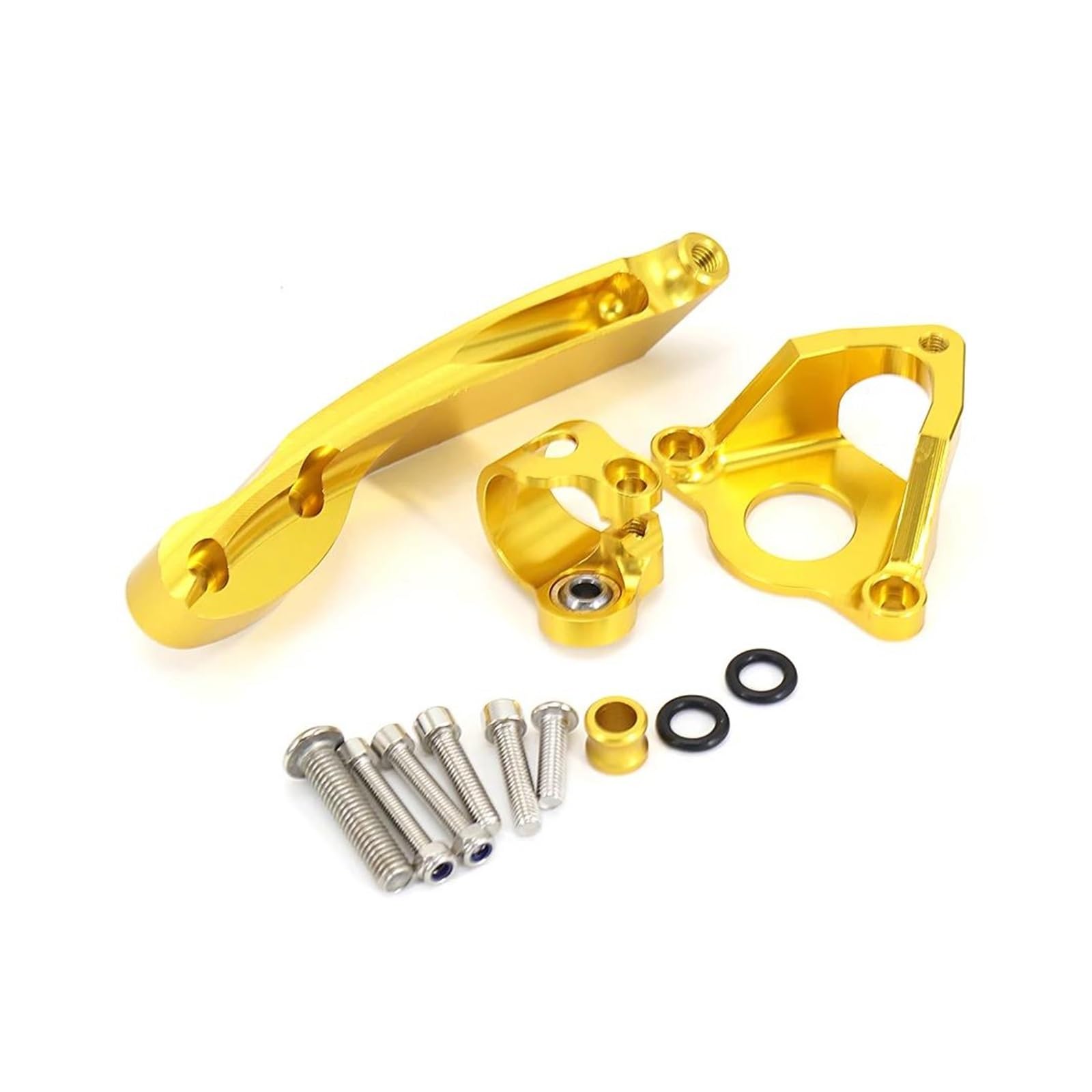 Motorräder Aluminium Dämpfer Lenkung Stabilisieren Dämpfer Halterung Montieren Motorrad Teile Für CBR600RR Für CBR 600 RR 2007-2016 Dämpfer Lenkungsstabilisator(Gold) von Neini