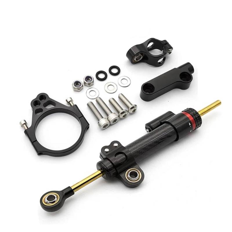 Motorräder Aluminium Dämpfer Motorrad Lenkung Dämpfer Stabilisator Halterung Unterstützung Montage Kit Für Kawasaki Für 1000 2012-2019 Dämpfer Lenkungsstabilisator(B) von Neini