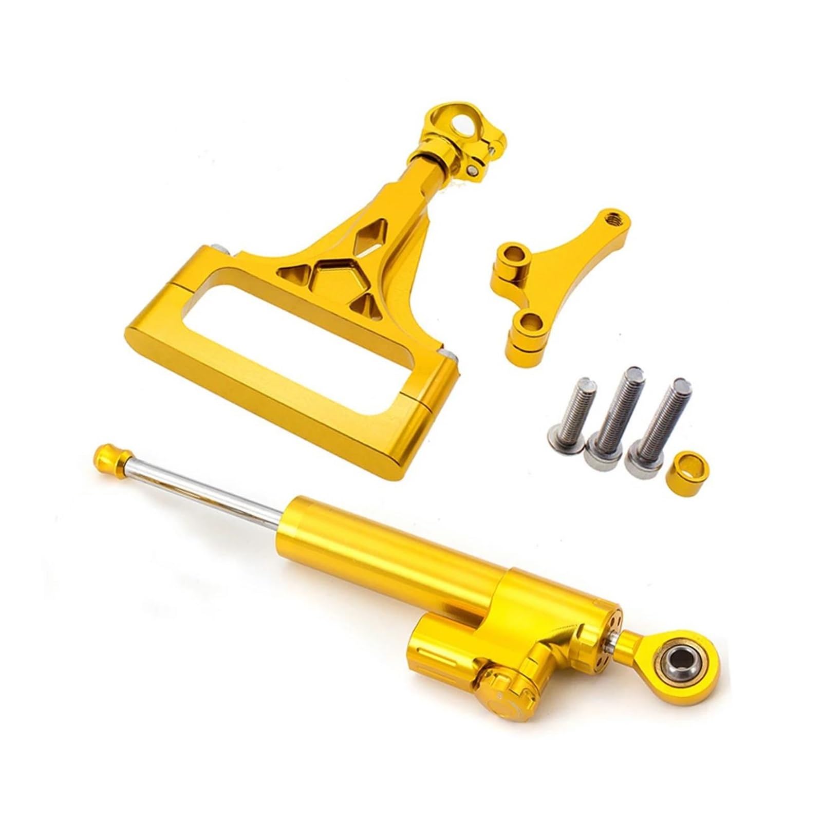 Motorräder Aluminium Dämpfer Stabilisator Stoßdämpfer Halterung Montage Support Kit Lenkungsdämpfer Für Kawasaki Für Z1000 2003-2009 Dämpfer Lenkungsstabilisator(C) von Neini