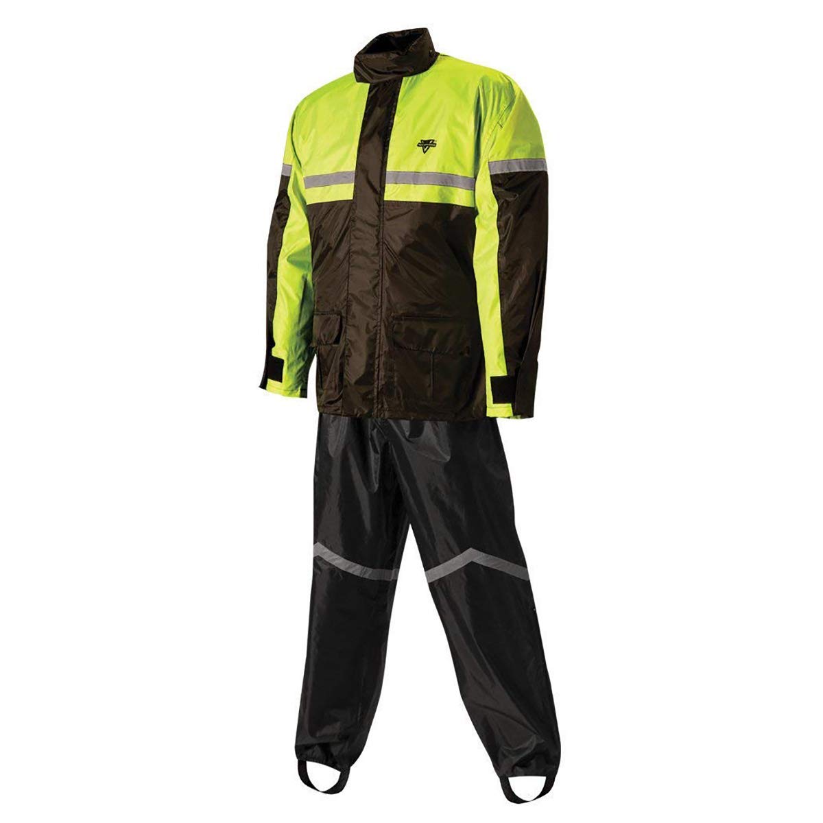 Nelson-Rigg SR-6000-HVY-04 Stormrider Regenanzug (Schwarz/High Visibility Gelb, X-Large) von Nelson-Rigg