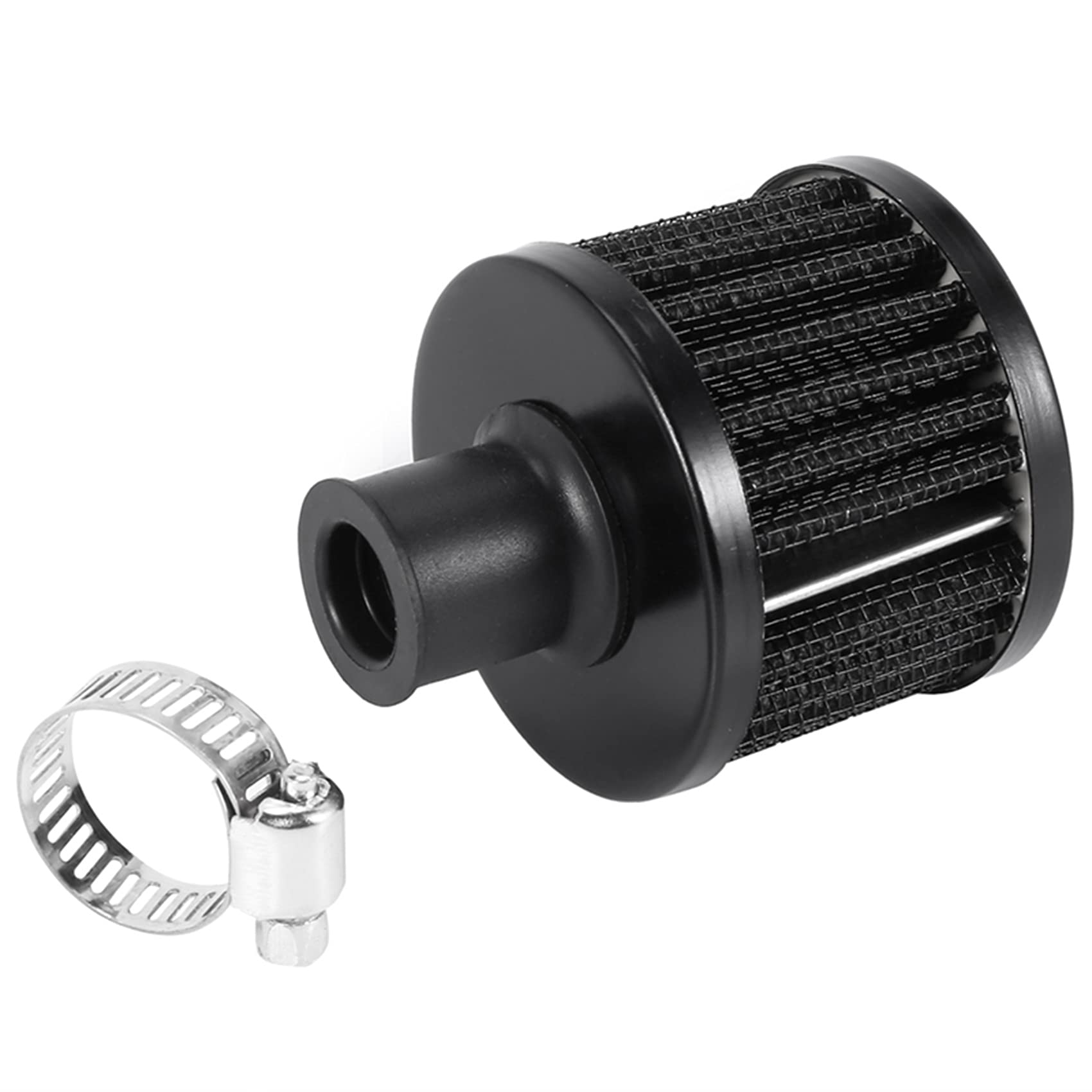 Nemeae 13Mm ÖL Mini EntlüFtung Kaltluftfilter Kraftstoff KurbelgehäUse Motor für Auto Farbe: Silber von Nemeae