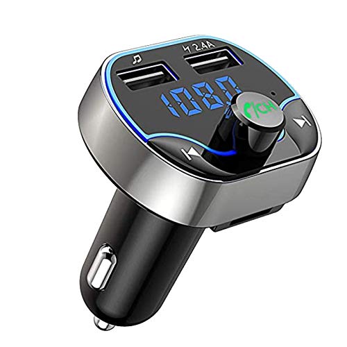 Nemeae T24 Auto Fm Sender Dual USB Schnell Ladegerät Sprach Navigation Auto Freisprech Einrichtung Bluetooth Mp3 Spieler von Nemeae