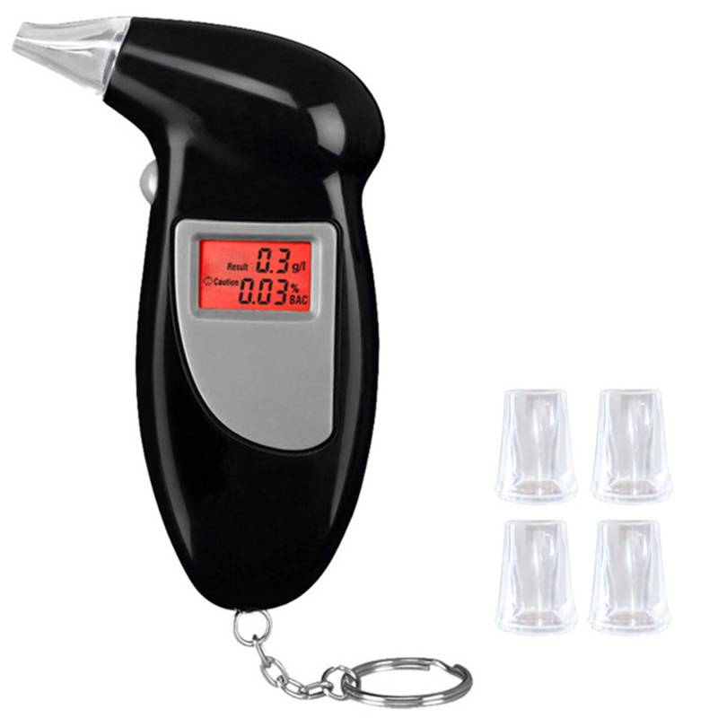 Neoreser Alkoholtester, Professioneller tragbarer Alkoholtester, Polizeigenau Alkoholmessgeräte mit LED-Display, Promilletester für Privaten Professionellen Gebrauch von Neoreser