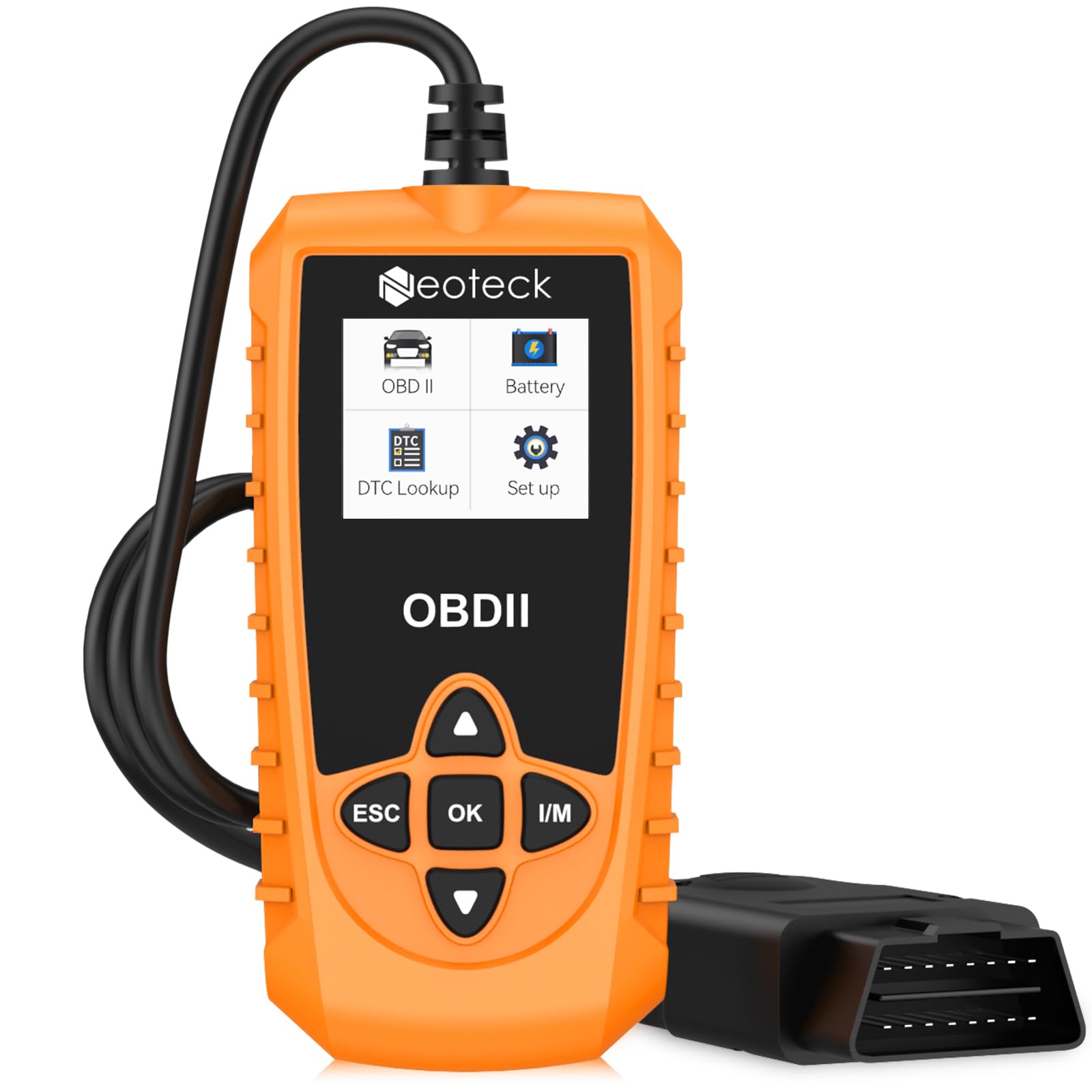 Neoteck OBD2 Diagnosegerät Auto OBD2 Scanner Codeleser OBD2 EOBD mit 10 OBD2-Modi, Farbbildschirm, 10 Sprachen, EVAP-Prüfung OBD2 Fehlercode Leser KFZ-Fehlercode-Lesegerät für Fahrzeuge von Neoteck