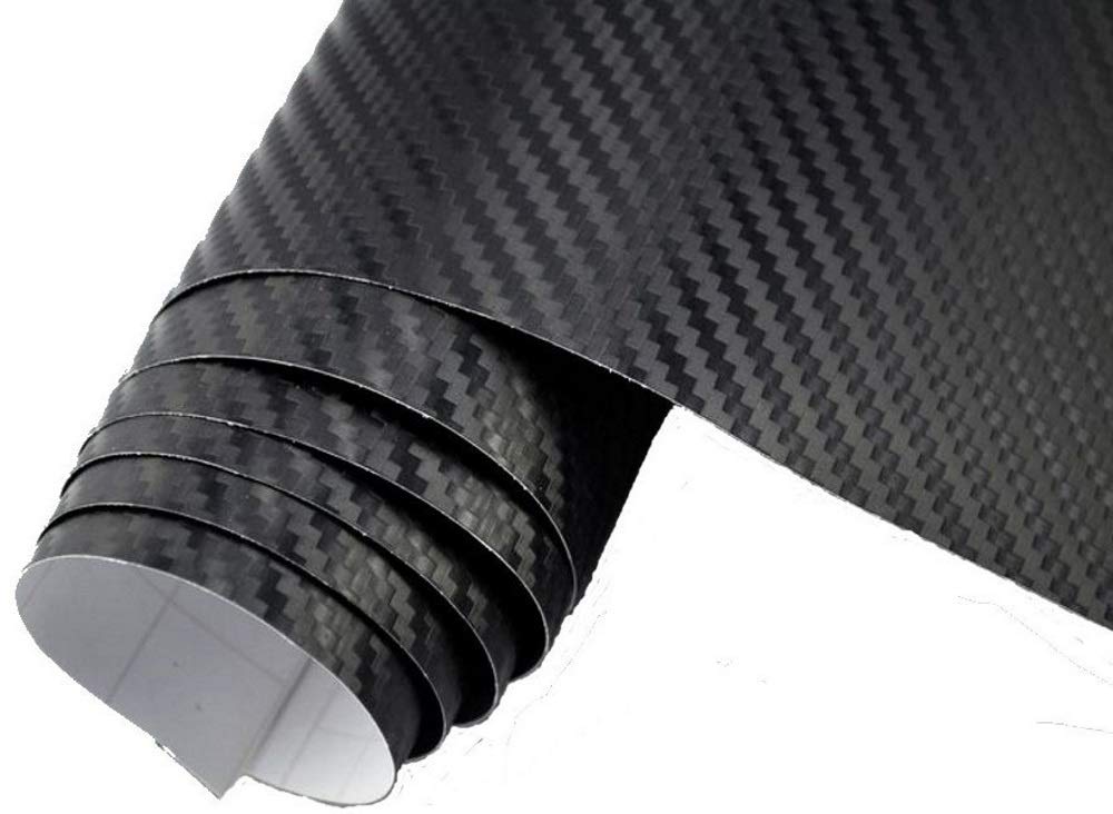 Neoxxim 5,9€/m² Auto Folie Carbon Folie 3D Carbonfolie SCHWARZ - 100 x 150 cm blasenfrei Klebefolie Dekor von Neoxxim