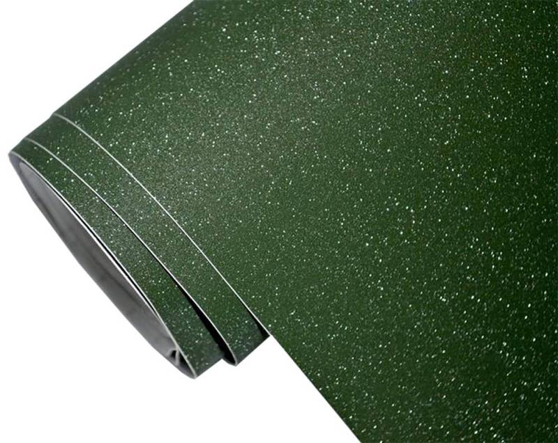 Neoxxim 6.6€/m2 Auto Folie - glitzer olive 400 x 150 cm - selbstklebend BLASENFREI flexibel Car Wrapping Klebefolie folieren von Neoxxim