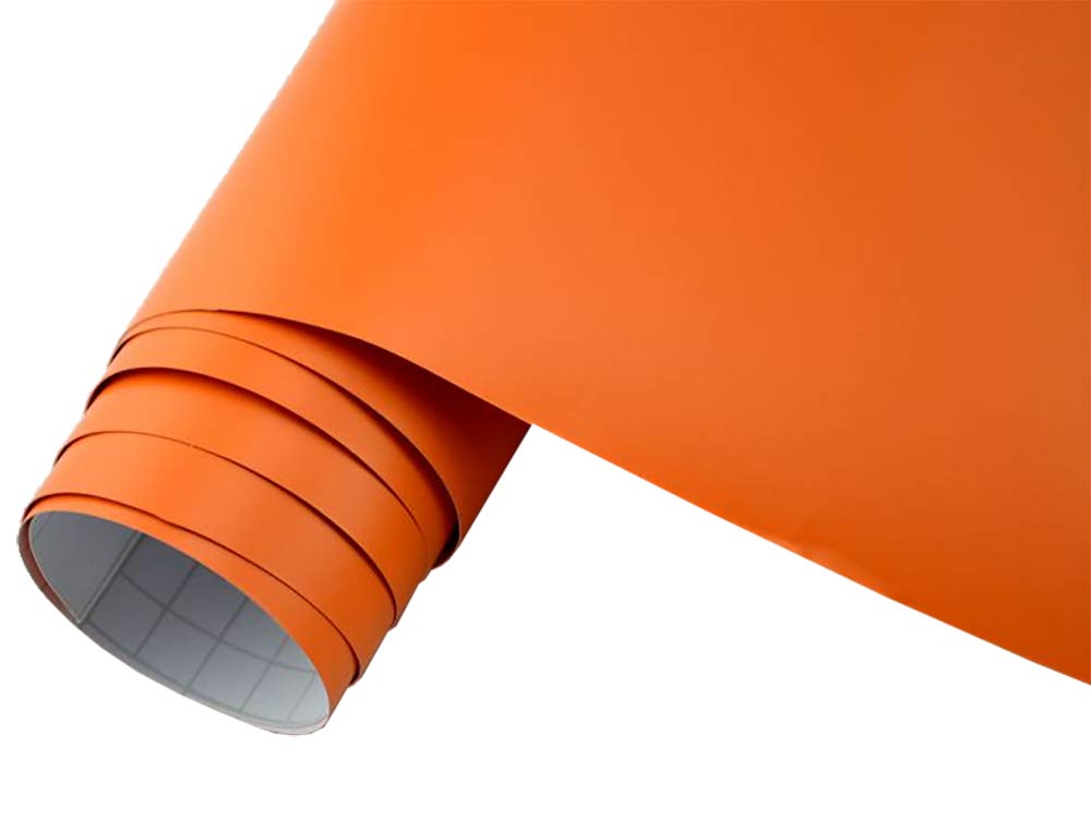 Neoxxim 7€/m² Auto Folie matt - orange matt 200 x 150 cm Klebefolie Lackfolie Autofolie von Neoxxim